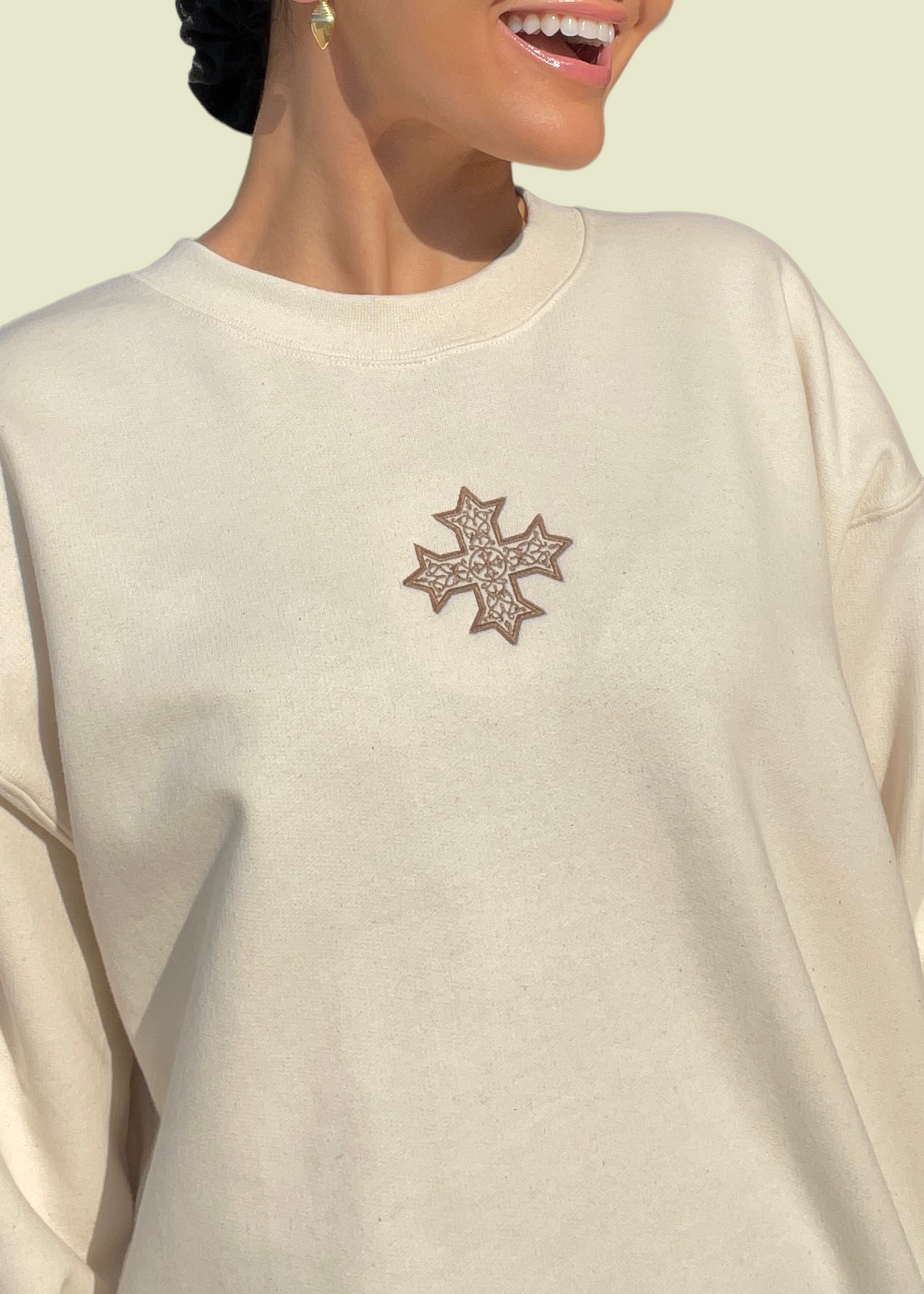 [DEAL SWEATSHIRT] Embroidered Coptic Cross Sweatshirts
