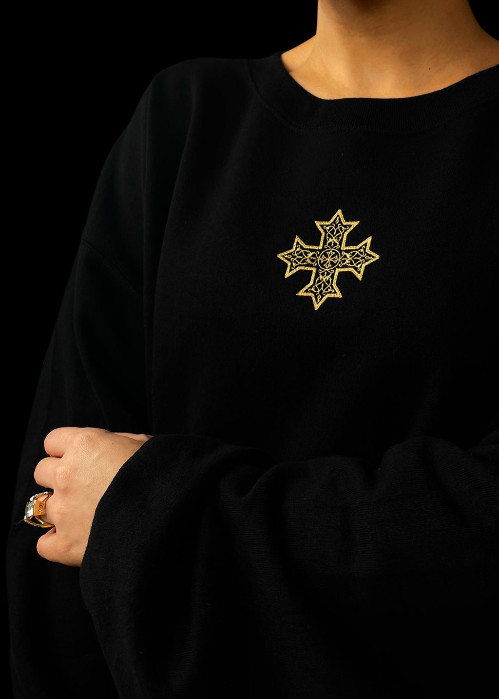 [DEAL SWEATSHIRT] Embroidered Coptic Cross Sweatshirts