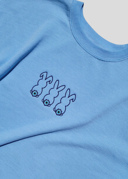 Embroidered Evil Eye Bunnies Sweatshirts