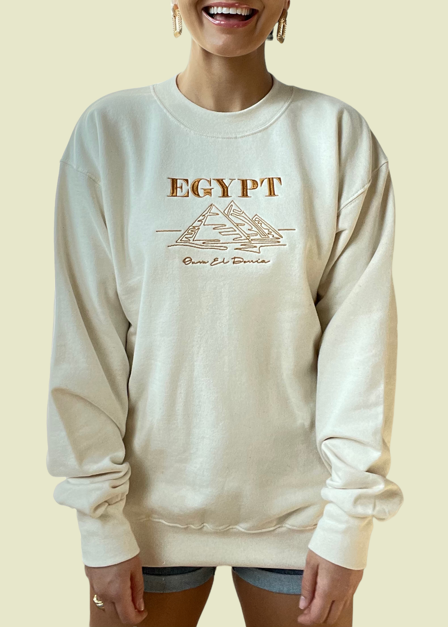 Embroidered Egypt Sweatshirts