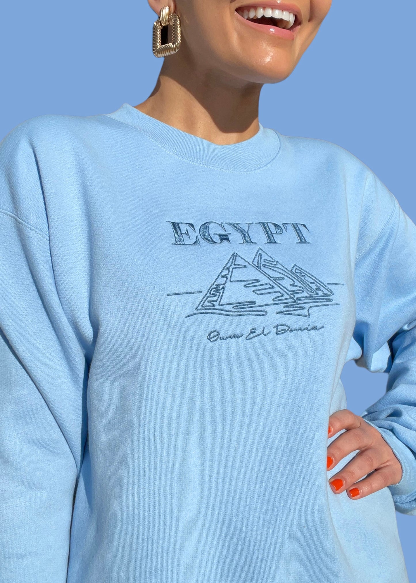 Embroidered Egypt Sweatshirts