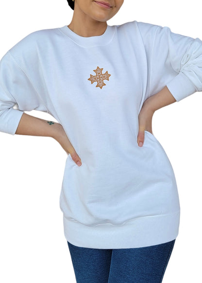 Embroidered Coptic Cross Sweatshirts