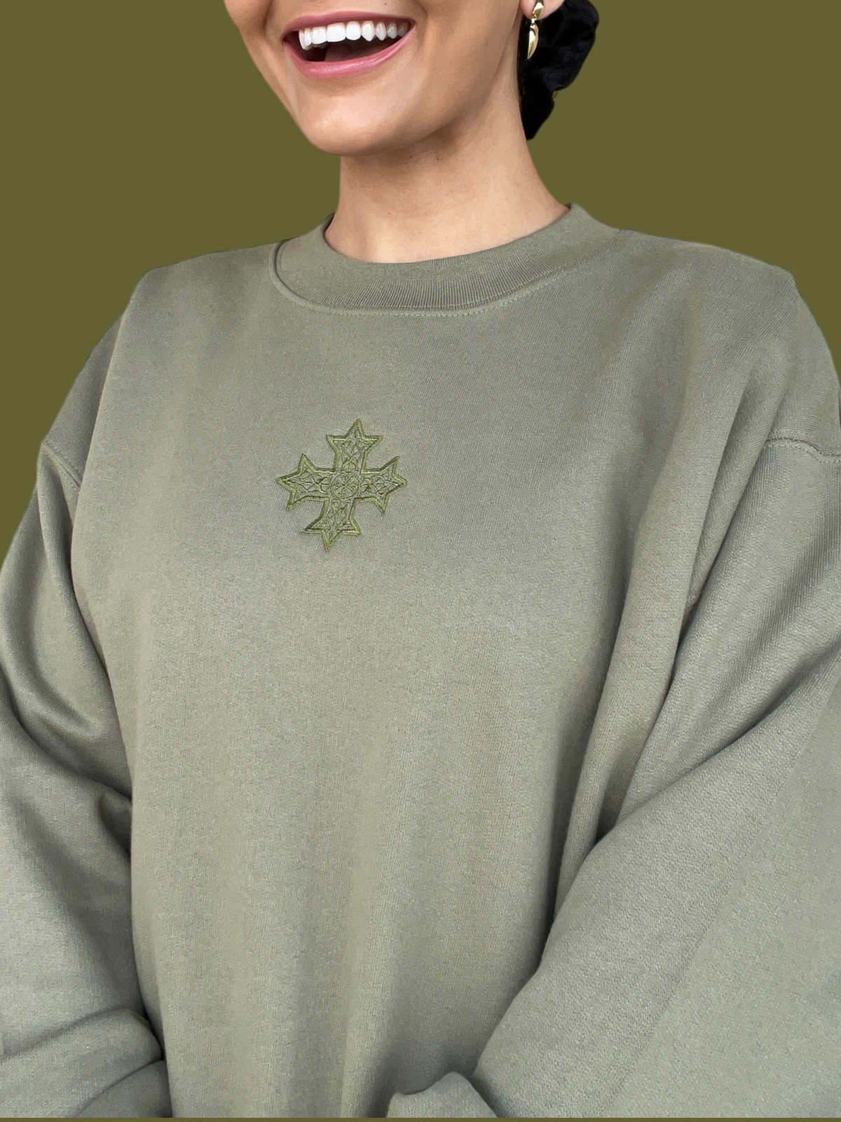 [DEAL SWEATSHIRT] Embroidered Coptic Cross Sweatshirts