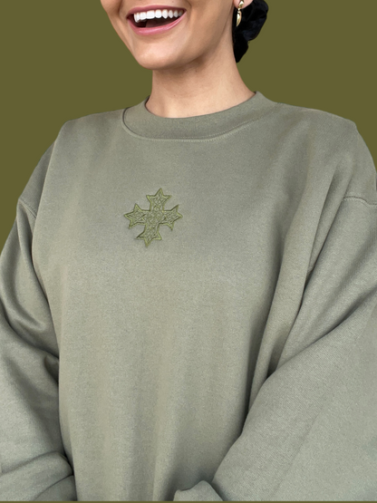 Embroidered Coptic Cross Sweatshirts