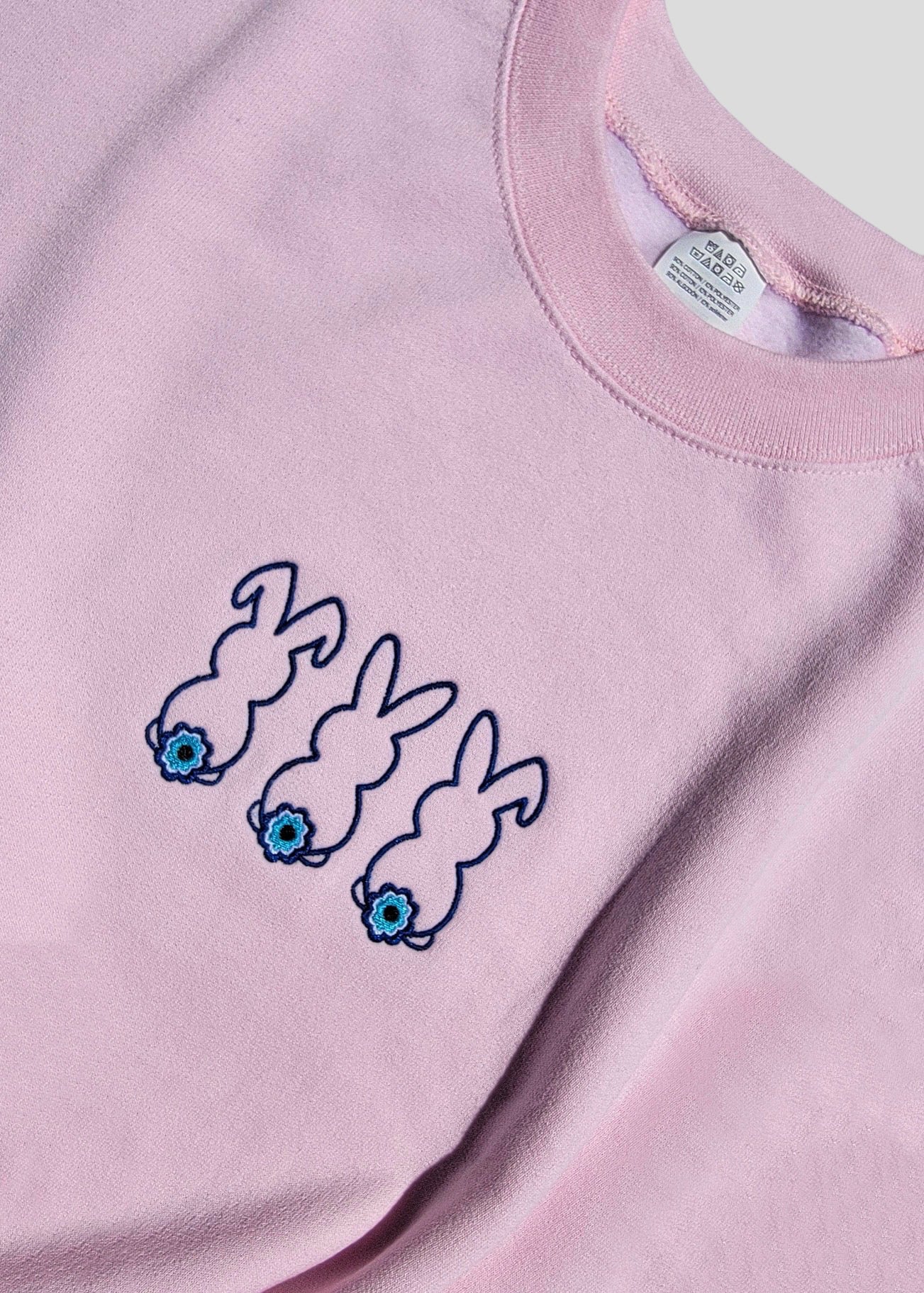 Embroidered Evil Eye Bunnies Sweatshirts