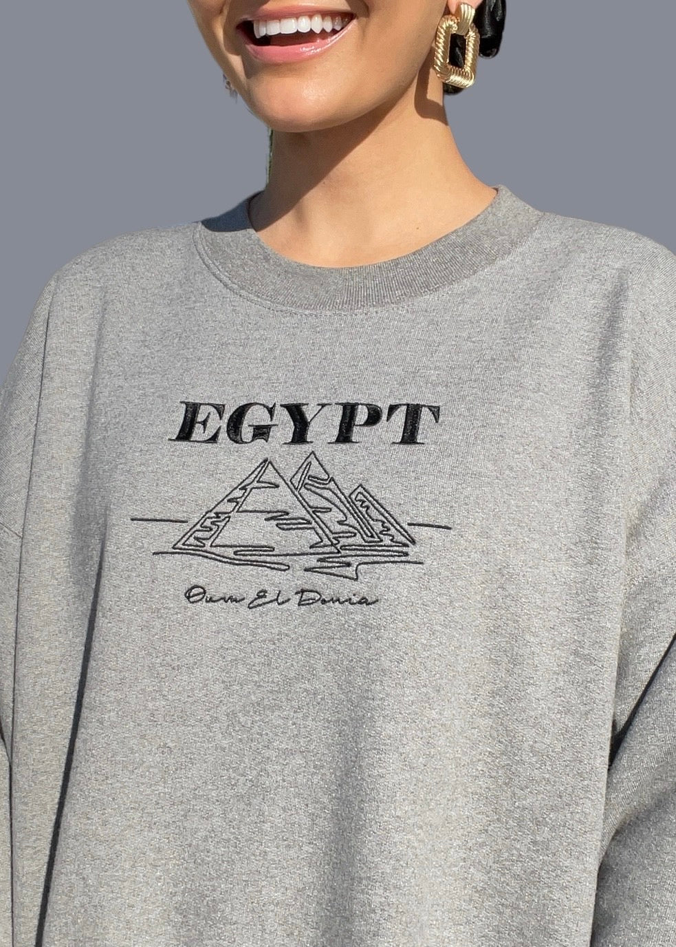 Embroidered Egypt Sweatshirts