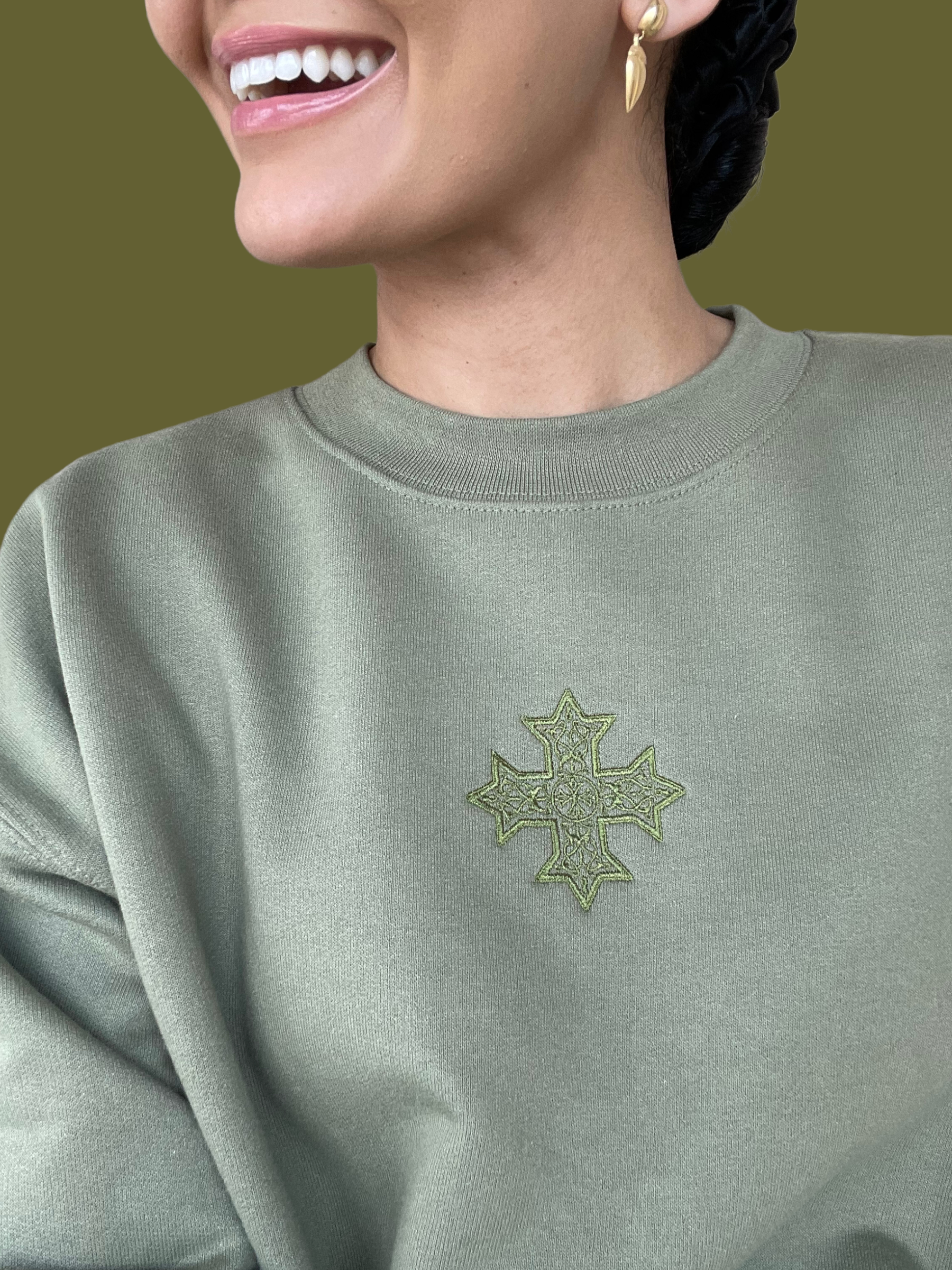 [DEAL SWEATSHIRT] Embroidered Coptic Cross Sweatshirts