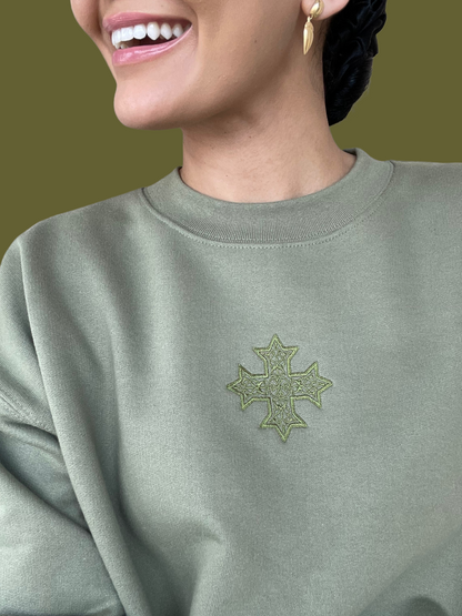 Embroidered Coptic Cross Sweatshirts