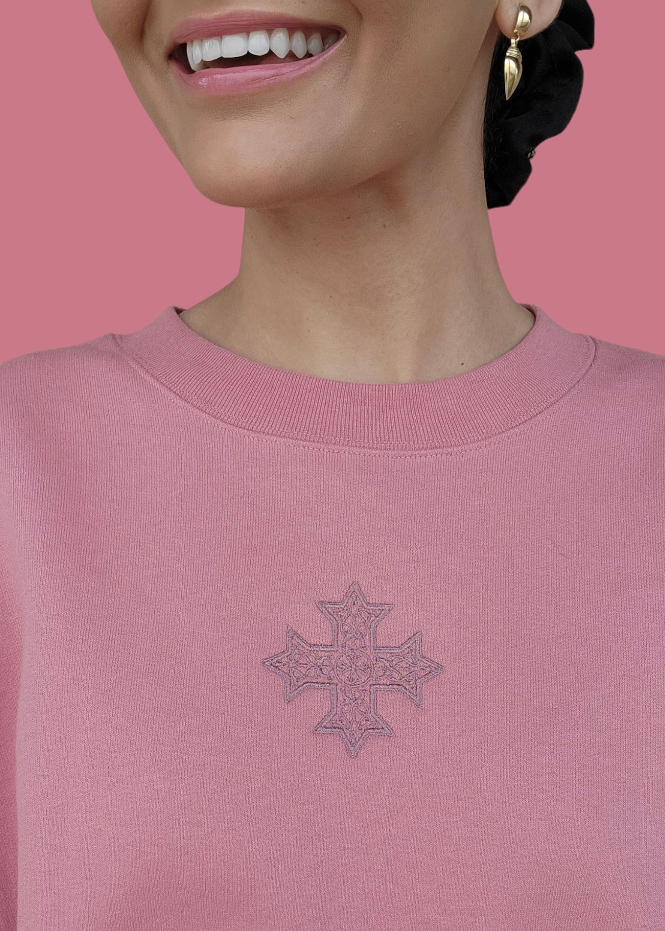 Embroidered Coptic Cross Sweatshirts