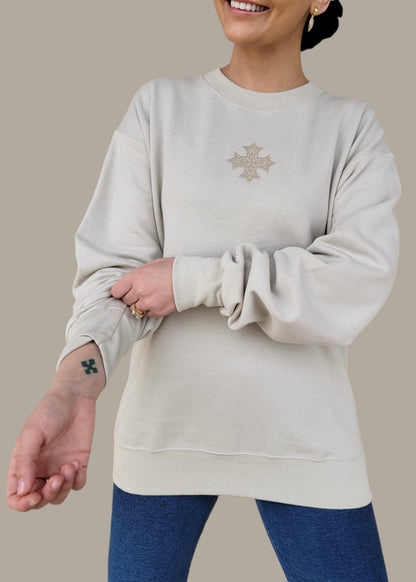 Embroidered Coptic Cross Sweatshirts