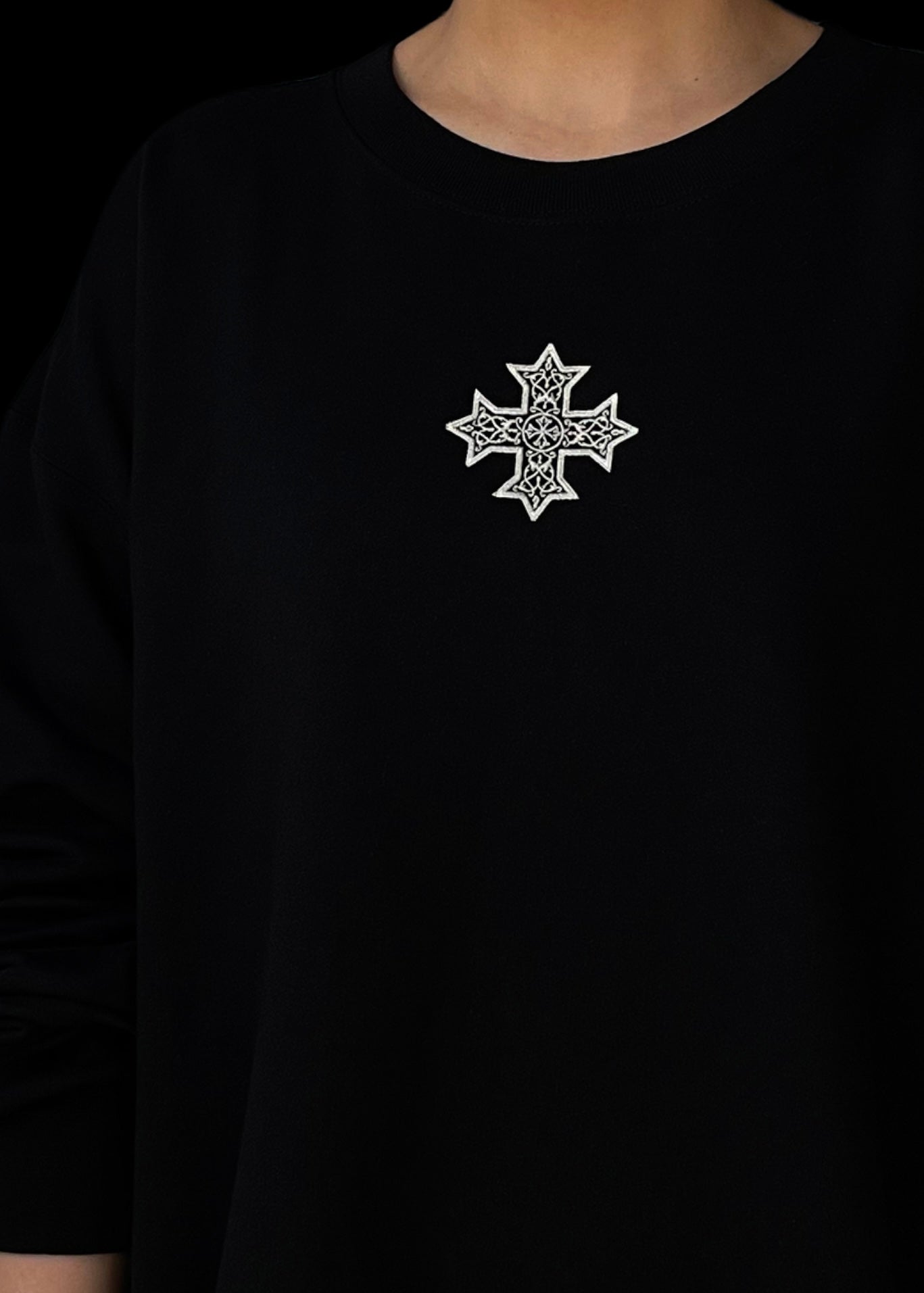 Embroidered Coptic Cross Sweatshirts