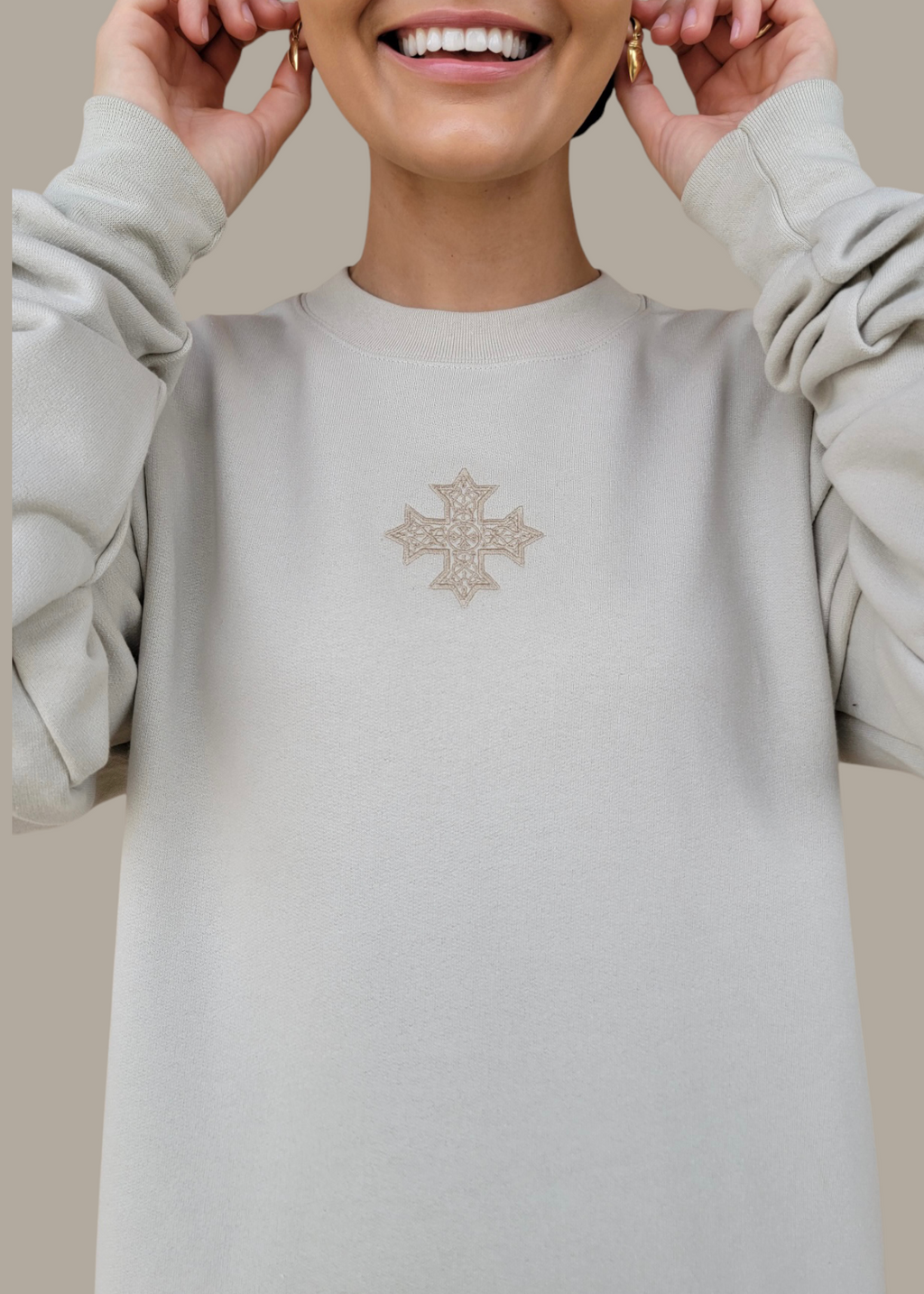 [DEAL SWEATSHIRT] Embroidered Coptic Cross Sweatshirts