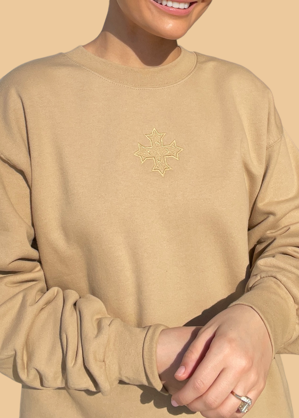 [DEAL SWEATSHIRT] Embroidered Coptic Cross Sweatshirts