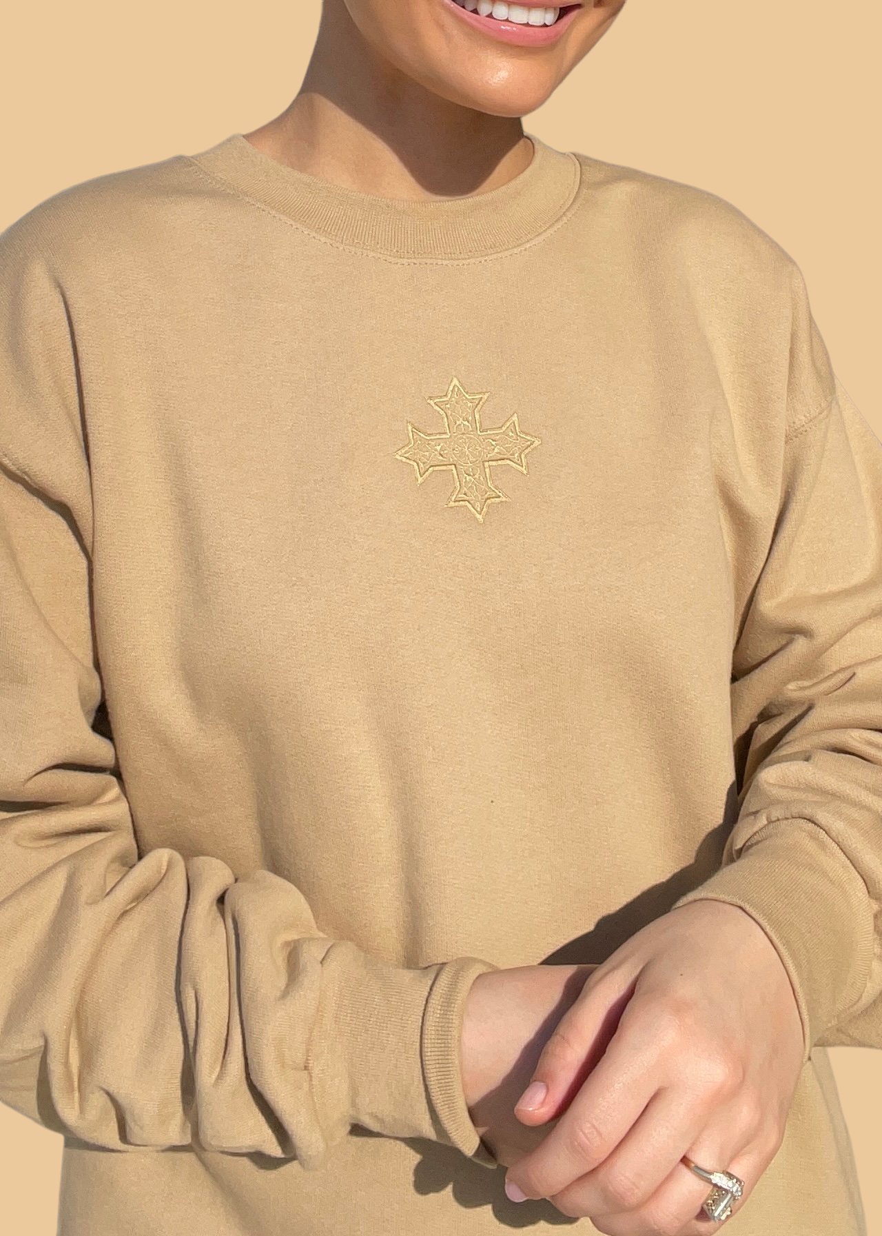 Embroidered Coptic Cross Sweatshirts