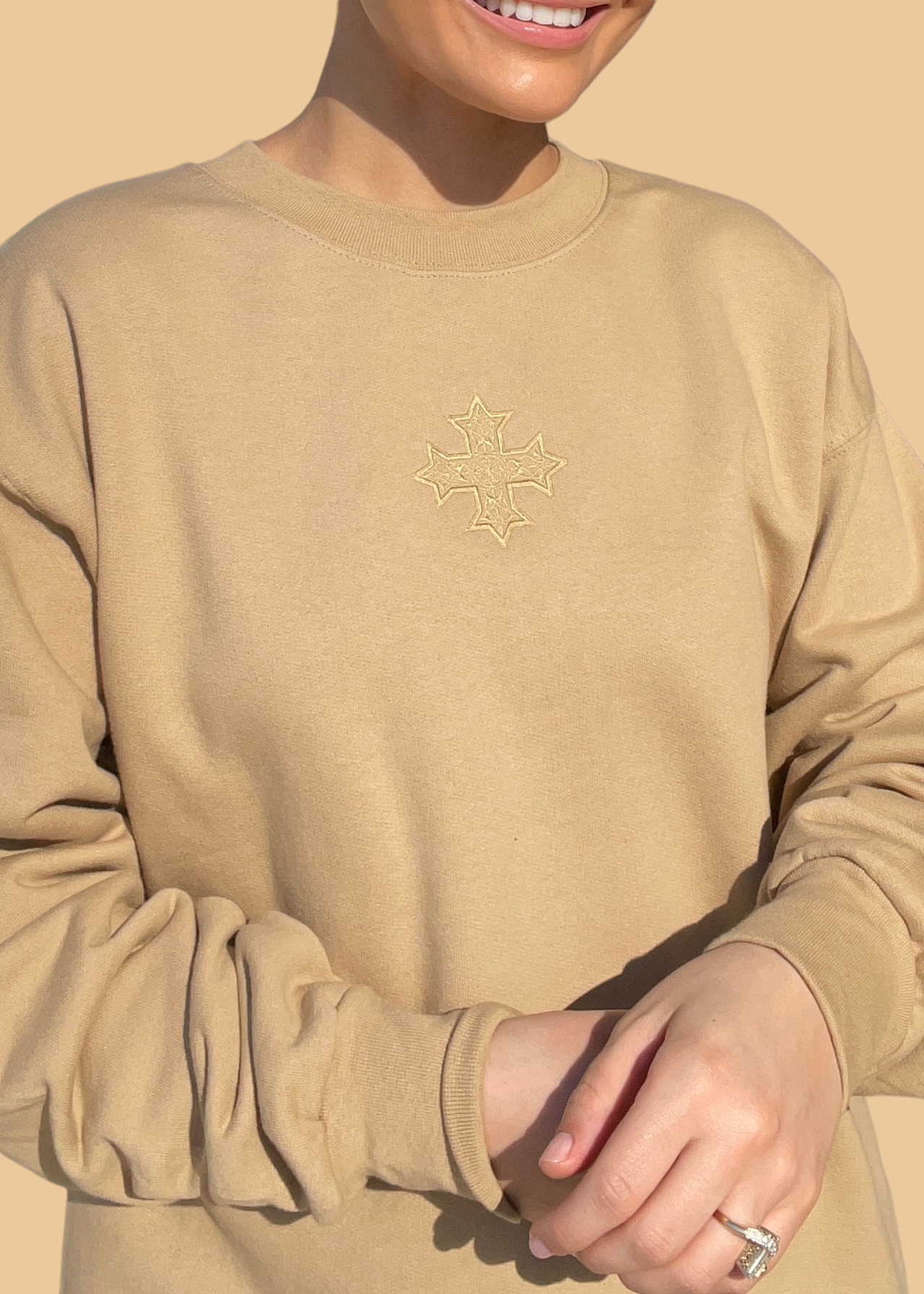 [DEAL SWEATSHIRT] Embroidered Coptic Cross Sweatshirts