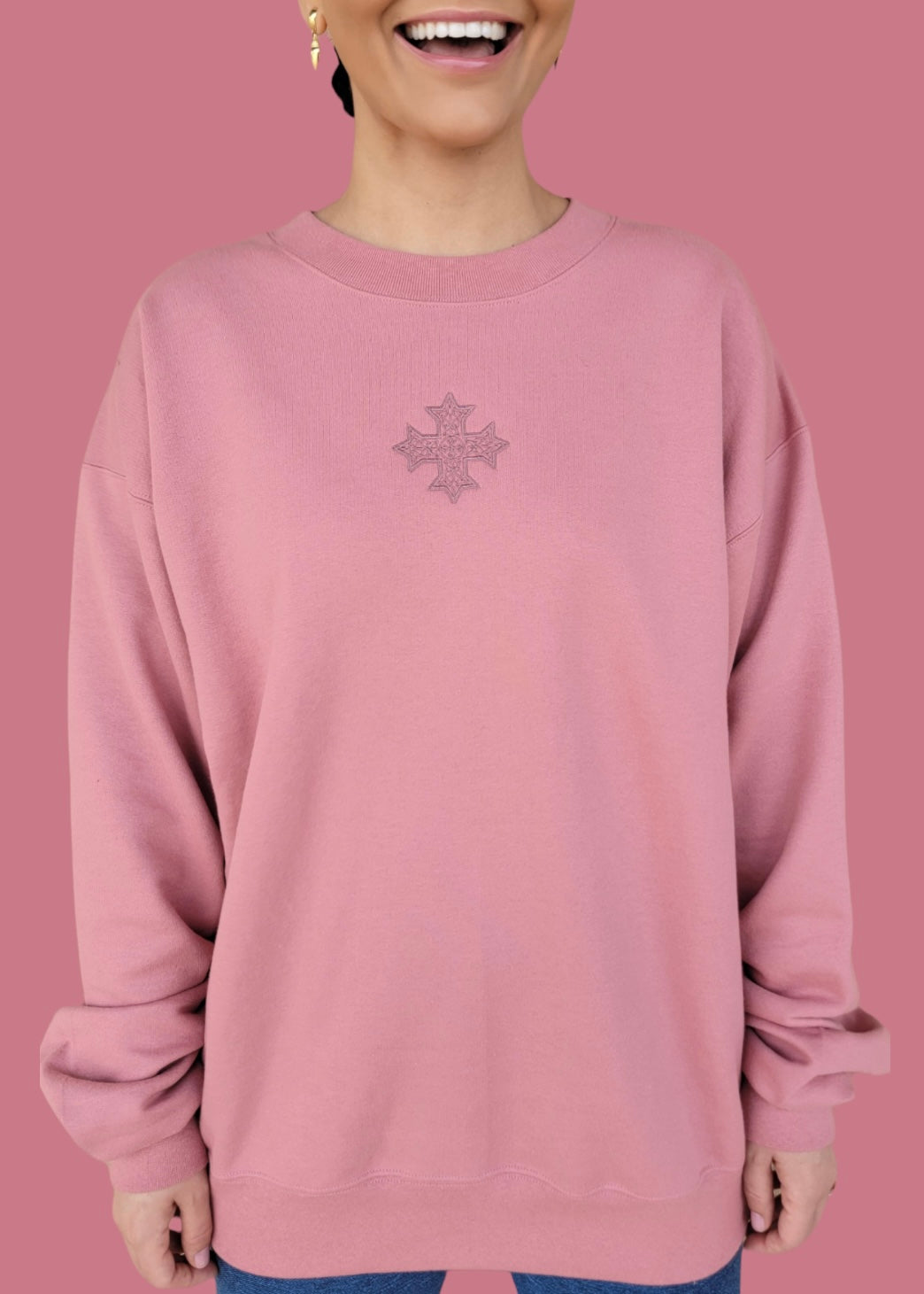 Embroidered Coptic Cross Sweatshirts